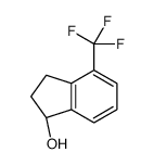 (1S)-4-(Trifluoromethyl)indan-1-ol, (1S)-2,3-Dihydro-4-(trifluoromethyl)-1H-inden-1-ol, (1S)-2,3-Dihydro-1-hydroxy-4-(trifluoromethyl)-1H-indene structure