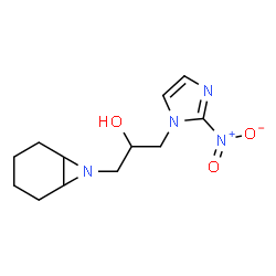 α-[(2-Nitro-1H-imidazole-1-yl)methyl]-7-azabicyclo[4.1.0]heptane-7-ethanol结构式