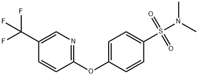 N,N-Dimethyl-4-{[5-(trifluoromethyl)-pyridin-2-yl]oxy}benzenesulfonamide Structure