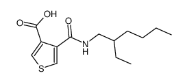 4-[[1-(2-ethylhexyl)amino]carbonyl]-3-thiophenecarboxylic acid结构式