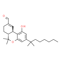 (6aR)-3-(1,1-Dimethylheptyl)-6aβ,7,8,10aα-tetrahydro-1-hydroxy-6,6-dimethyl-6H-dibenzo[b,d]pyran-9-carbaldehyde Structure