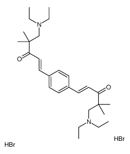 (E)-5-(diethylamino)-1-[4-[(E)-5-(diethylamino)-4,4-dimethyl-3-oxopent-1-enyl]phenyl]-4,4-dimethylpent-1-en-3-one,dihydrobromide结构式