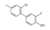 4-(2-chloro-4-methylphenyl)-2-fluorophenol结构式