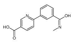 6-[3-(methylcarbamoyl)phenyl]pyridine-3-carboxylic acid结构式