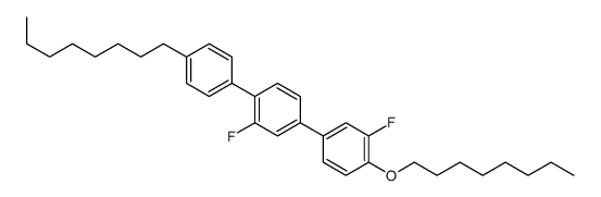 2-fluoro-4-(3-fluoro-4-octoxyphenyl)-1-(4-octylphenyl)benzene结构式