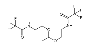 N,N'-[ethane-1,1-diylbis(oxyethane-2,1-diyl)]bis(2,2,2-trifluoroacetamide) Structure