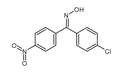 (4-chlorophenyl)(4-nitrophenyl)methanone oxime Structure