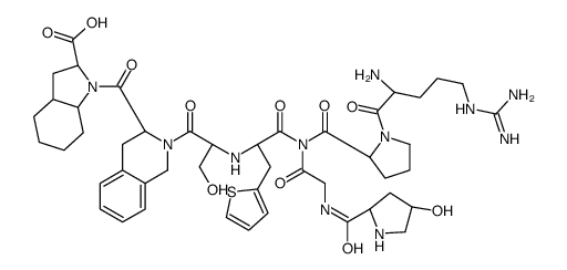 bradykinin, Hyp(3)-Thi(5)-Tic(7)-Oic(8)-desArg(9)- Structure