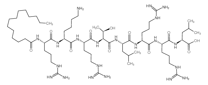 Myristoyl-Arg-Lys-Arg-Thr-Leu-Arg-Arg-Leu-OH picture