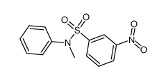 N-(3-nitrophenylsulfonyl)-N-methylaniline structure