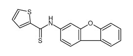 N-dibenzofuran-3-ylthiophene-2-carbothioamide Structure