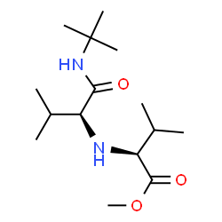 L-Valine, N-[1-[[(1,1-dimethylethyl)amino]carbonyl]-2-methylpropyl]-, methyl ester, (S)- (9CI) Structure