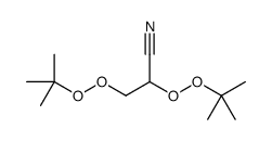 2,3-bis(tert-butylperoxy)propanenitrile Structure