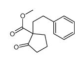 methyl 2-oxo-1-(2-phenylethyl)cyclopentane-1-carboxylate结构式