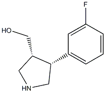 ((3R,4R)-4-(3-fluorophenyl)pyrrolidin-3-yl)methanol Structure