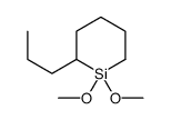 1,1-dimethoxy-2-propylsilinane结构式