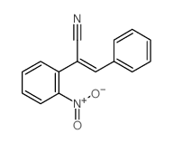 (Z)-2-(2-nitrophenyl)-3-phenyl-prop-2-enenitrile Structure