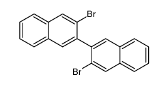 2-bromo-3-(3-bromonaphthalen-2-yl)naphthalene Structure