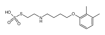 2-[4-(2,3-Xylyloxy)butyl]aminoethanethiol sulfate结构式