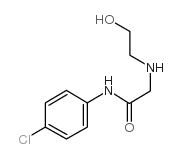 2-(2-HYDROXYETHYLAMINO)-N-(4-CHLOROPHENYL)ACETAMIDE Structure