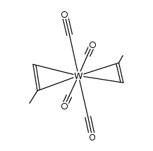 trans-[W(CO)4(η(2)-propene)2]结构式