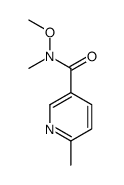 N-METHOXY-6,N-DIMETHYL-NICOTINAMIDE Structure