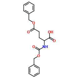 5-(benzyloxy)-2-(((benzyloxy)carbonyl)amino)-5-oxopentanoic acid Structure