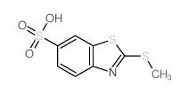 6-Benzothiazolesulfonicacid, 2-(methylthio)-结构式