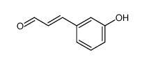 3-(3-hydroxyphenyl)prop-2-enal结构式