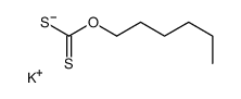 potassium,hexoxymethanedithioate Structure