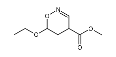 methyl 6-ethoxy-5,6-dihydro-4H-1,2-oxazine-4-carboxylate结构式