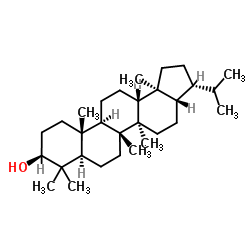 (3β)-Hopan-3-ol Structure