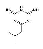 6-(2-methylpropyl)-1,3,5-triazine-2,4-diamine结构式