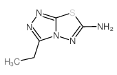 3-乙基[1,2,4]噻唑并[3,4-b][1,3,4]噻二唑-6-胺结构式