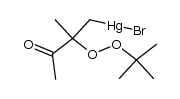 bromo-(2-tert-butylperoxy-2-methyl-3-oxo-butyl)-mercury结构式