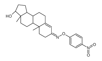 17β-Hydroxyandrost-4-en-3-one O-(p-nitrophenyl)oxime structure