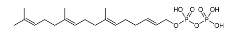 7,11,15-trimethyl-hexadeca-2E,6E,10E,14E-tetraenyl diphosphate Structure