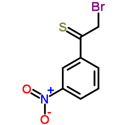 2-Bromo-1-(3-nitrophenyl)ethanethione Structure