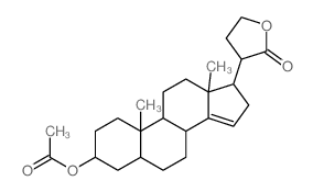 [10,13-dimethyl-17-(2-oxooxolan-3-yl)-2,3,4,5,6,7,8,9,11,12,16,17-dodecahydro-1H-cyclopenta[a]phenanthren-3-yl] acetate Structure