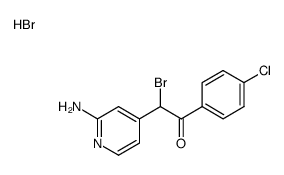 2-(2-amino-4-pyridyl)-2-bromo-1-(4-chlorophenyl)ethanone hydrobromide Structure