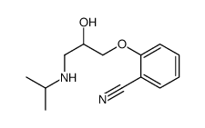 o-[2-Hydroxy-3-(isopropylamino)propoxy]benzonitrile Structure