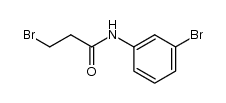 N-m-Bromphenyl-3-brompropionamid结构式