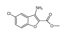 3-amino-5-chloro-benzofuran-2-carboxylic acid methyl ester结构式