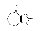 5,6,7,8-tetrahydro-2-methyl-4H-cyclohepta[b]thiophen-4-one结构式