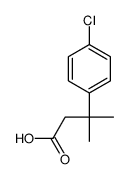 3-(4-Chlorophenyl)-3-methylbutanoic acid structure