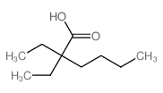 Hexanoic acid,2,2-diethyl- Structure