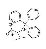 (L)-Trt-Val-OH结构式