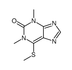 1,3-dihydro-1,3-dimethyl-6-methylthio-2H-purin-2-one Structure