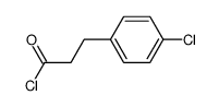 Benzenepropanoyl chloride, 4-chloro-结构式