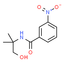 N-(1-hydroxy-2-methyl-propan-2-yl)-3-nitro-benzamide结构式